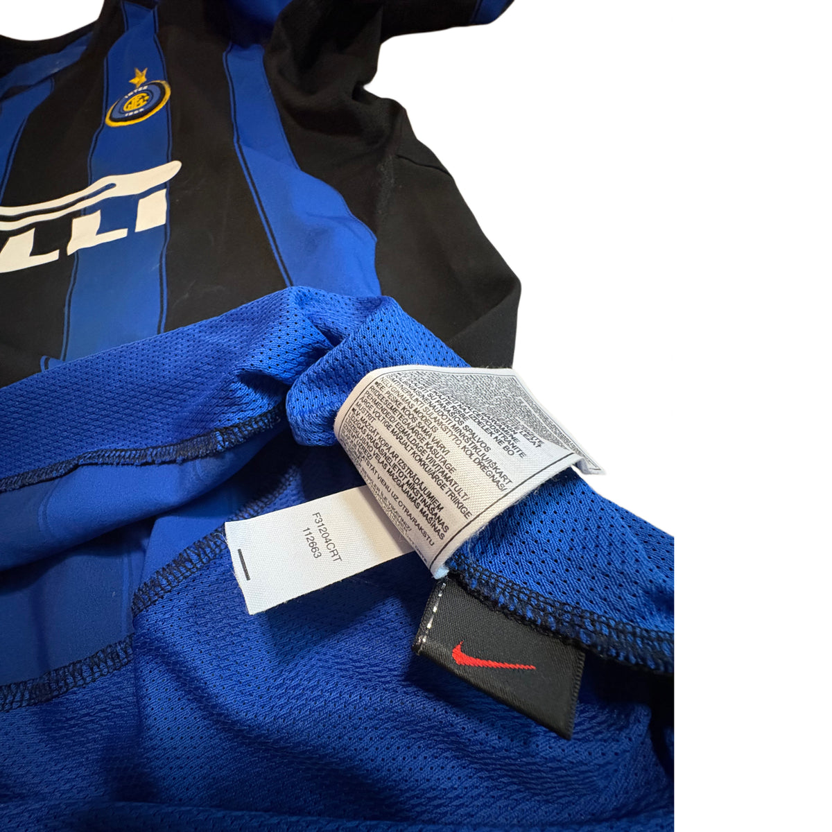Inter Milan 2003/4 home L/S ADRIANO